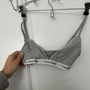 Calvin Klein Light Gray Bralette